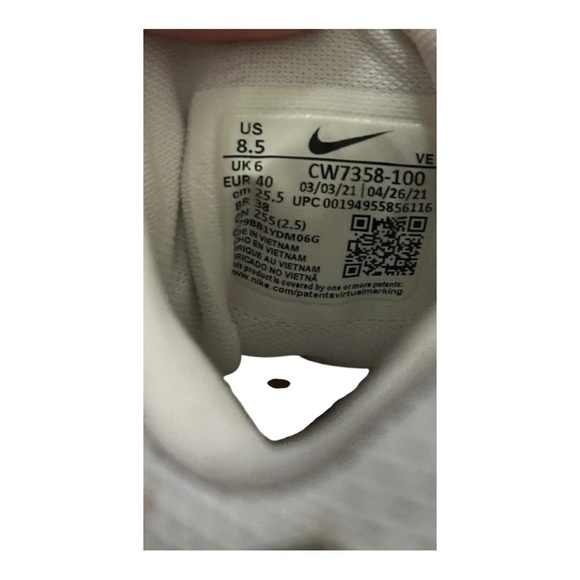 WMNS Nike Air Zoom Pegasus 38 White Silver Size 8.5 - Picture 6 of 12